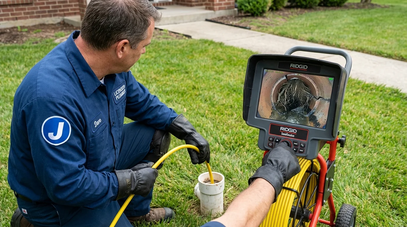 Sewer camera inspection being performed by Johns Plumbing LLC in Port Aransas